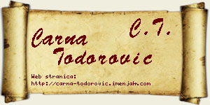 Čarna Todorović vizit kartica